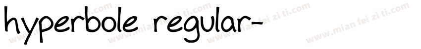 hyperbole regular字体转换
